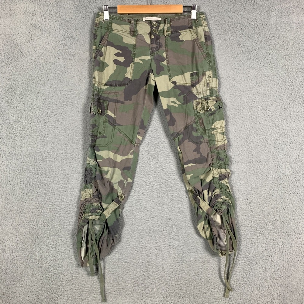 Vintage Y2K Abercrombie & Fitch Camo Cargo Pants - Green & Brown